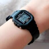 卡西欧 20WH CASIO 方块运动潮流女学生儿童表果冻色表带LA