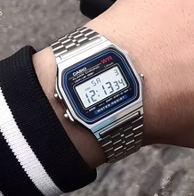 卡西欧(CASIO)手表男女表复古小方块石英表防水表A158  A159WA-N1