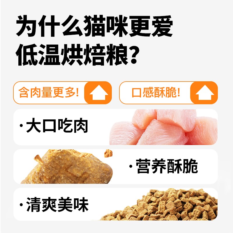 【超值试吃】领先低温羊奶鸡烘焙猫粮50g*4包高含肉量营养健康猫图片