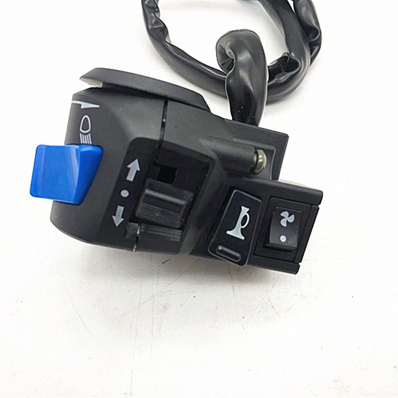 三轮摩托车带风扇手把开关三轮车把座开关转向灯大灯左右开关总成