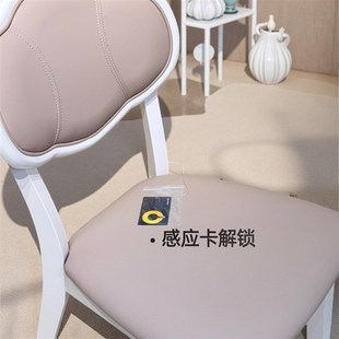 隐藏实木暗格柜单人椅的轻奢家用梳妆台靠背椅智能解锁高级可储物