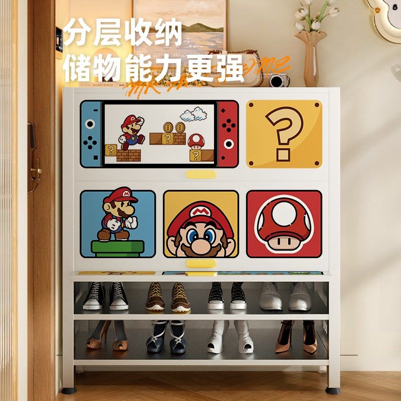 玛利欧入户鞋柜家用门口收纳柜一体靠墙玄关柜2025新款多层置物柜,住宅家具,鞋柜,淘宝优惠券,粉丝福利购,淘宝优惠卷