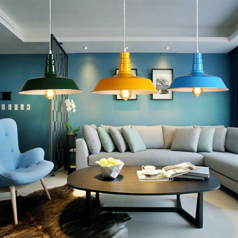 现代loft美式乡村复古咖啡厅餐厅酒吧仓库网咖工业风简易吊灯灯罩,家装灯饰光源,客厅吊灯,淘宝优惠券,粉丝福利购,淘宝优惠卷