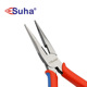 SUHA尖嘴钳子小号6寸8寸舒适工业级电工专用剥线尖口钳省力手工钳