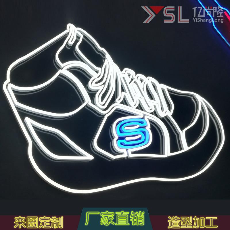 霓虹灯造型发光字LED硅胶霓虹灯带12V柔性灯带广告招牌做字软灯条