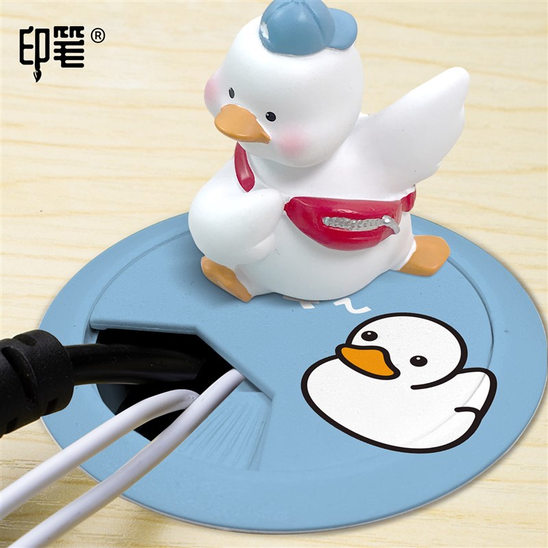 电脑办公桌穿线孔盖板装饰盖装饰圈桌面过书桌孔洞盖穿线盒线孔盖