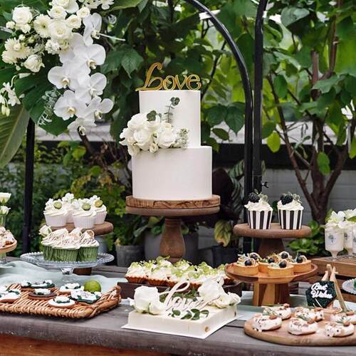 F 55481 Gold Mirror Cake Letters Decorations 金色蛋糕字母