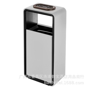 南酒店电梯口不锈钢立式导轨烟灰桶商场商用写字楼分类烟蒂垃圾桶