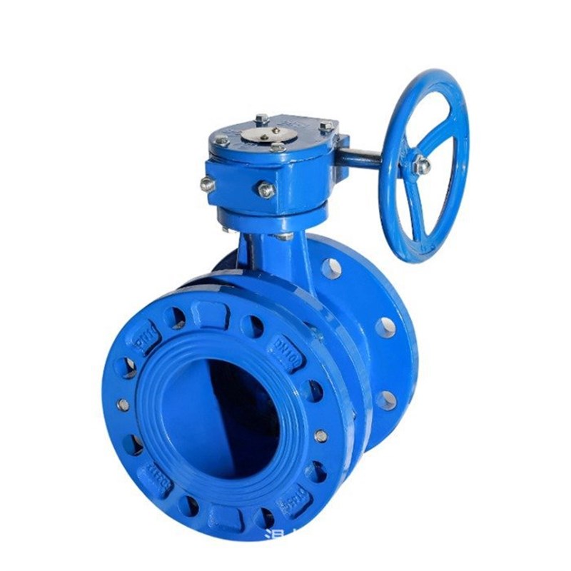 SD343X-10/16Q 球墨铸铁密封伸缩法兰蜗轮蝶阀 DN50-DN2000