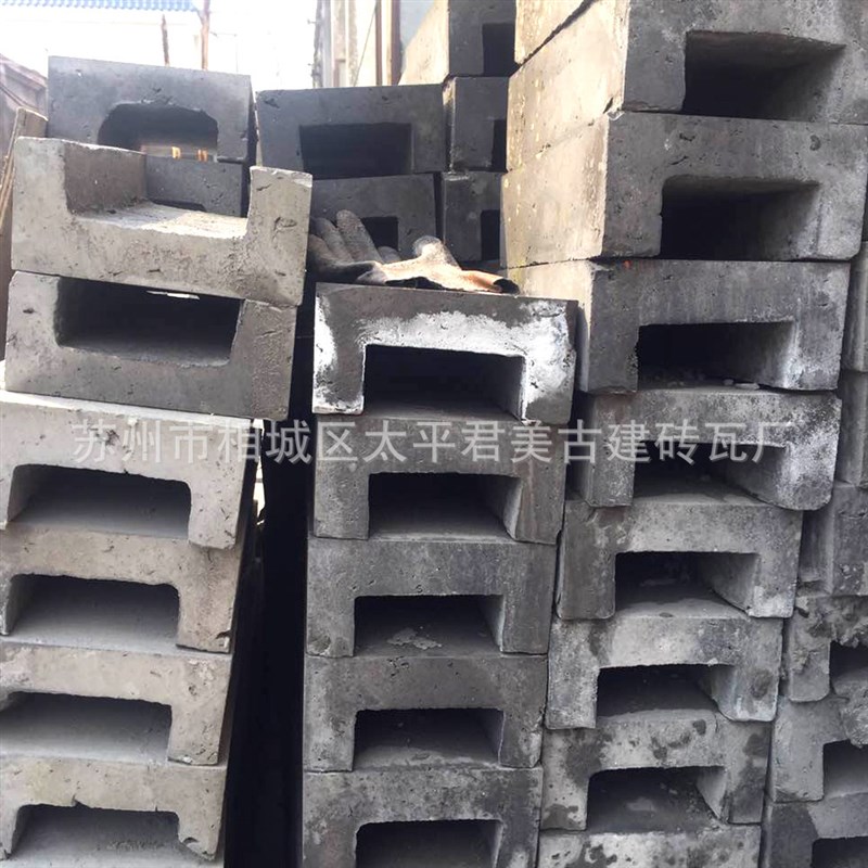 苏州厂家长期供应嵌砖 自嵌式景观挡土块 古建筑仿古青砖