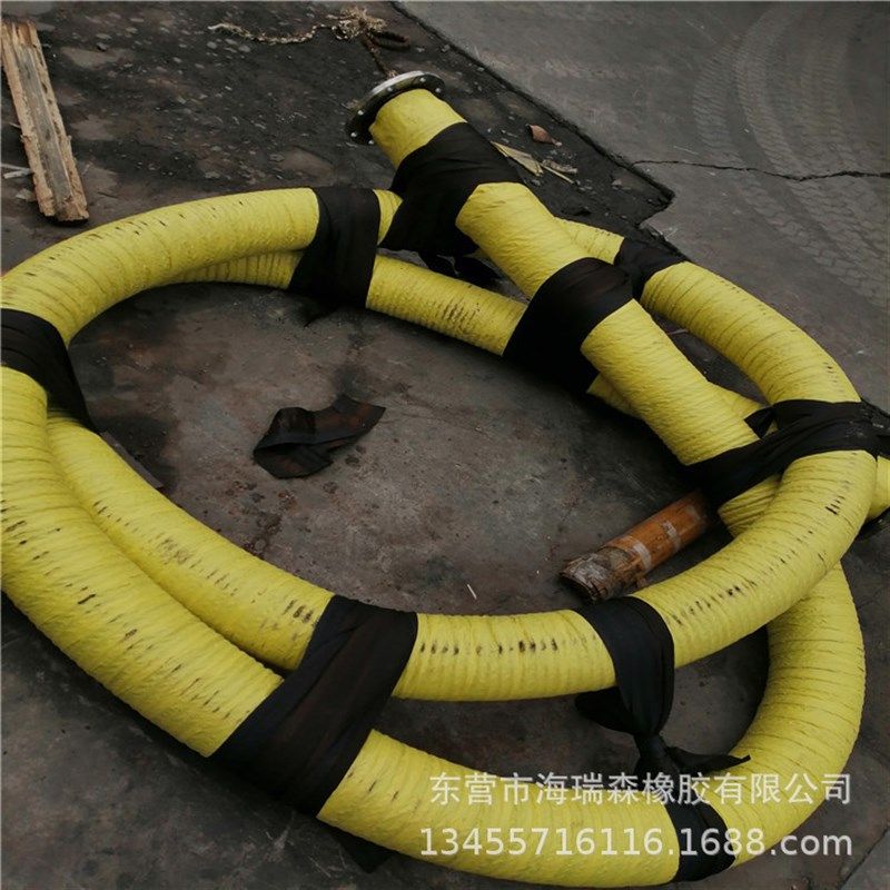 20寸吸排泥砂耐磨钢丝橡胶管 丁苯橡胶生产优质耐磨钢丝管DN500mm