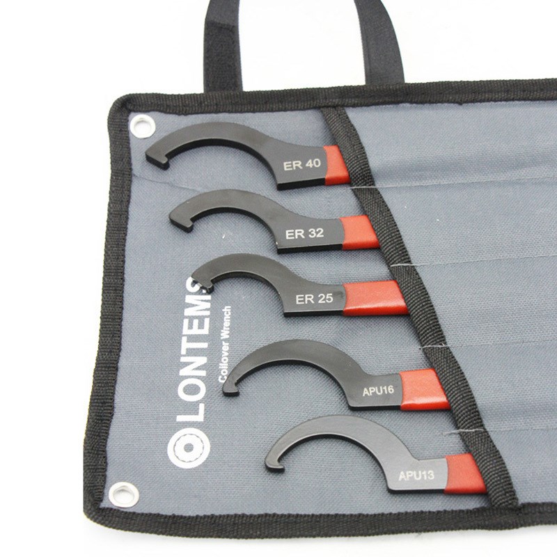 扳手五件组合套装钻夹头扳手AQU13 APU16 ER25 32 40螺母勾头扳手