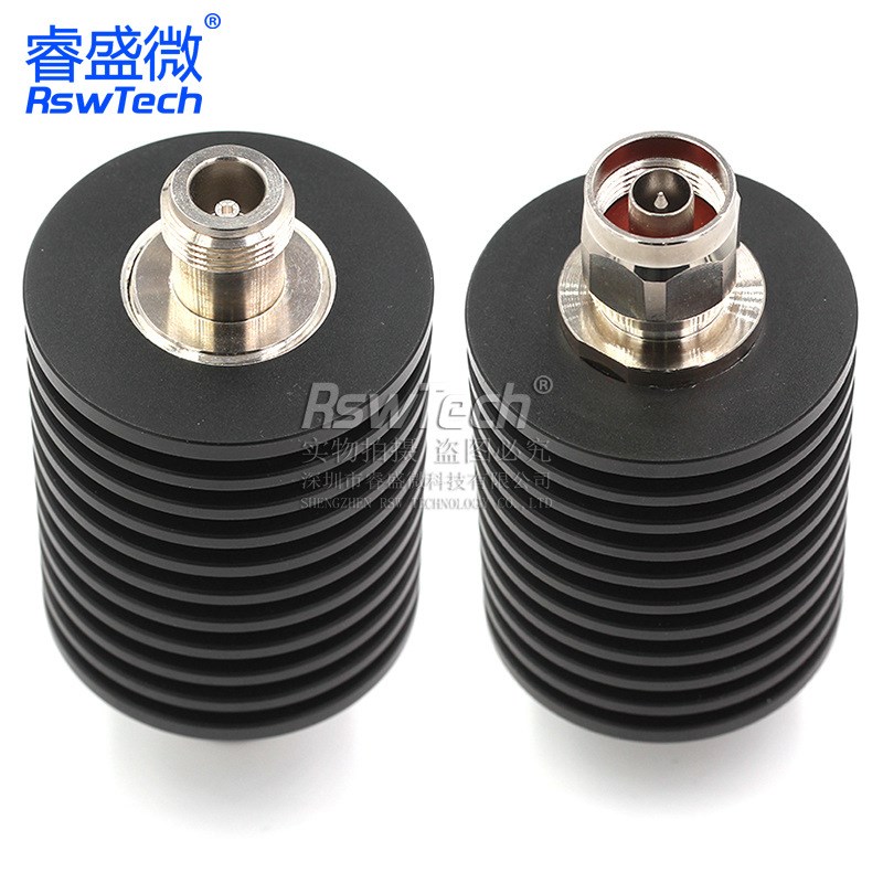 50W衰减器 N型大功率衰减器 N-JK  DC-3G 10DB同轴衰减  50欧姆
