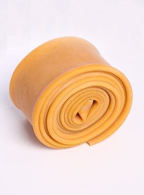 黄色橡胶圈高弹力橡皮管大口径空心橡胶管耐用型环套加长橡皮筋