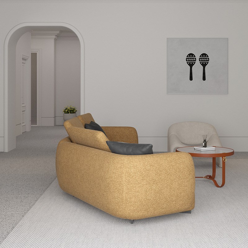 Poliform意式轻奢网红款转角沙发极简奢华大户型设计师弧形沙发