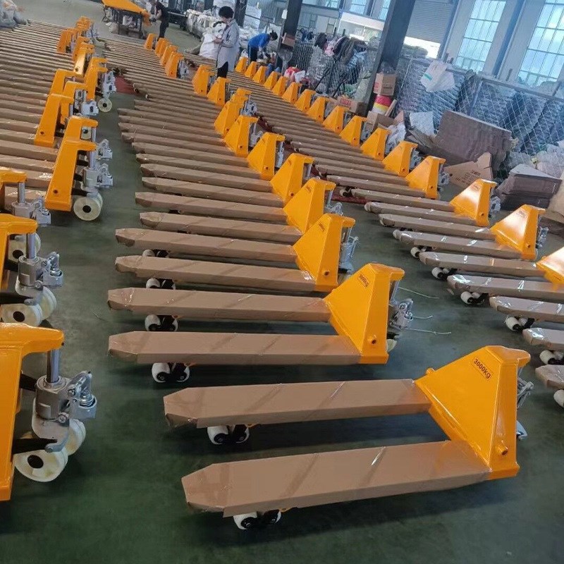 2t2.5t3T4t5吨地牛仓库手动液压搬运车托盘拖车杭州液压物流叉车