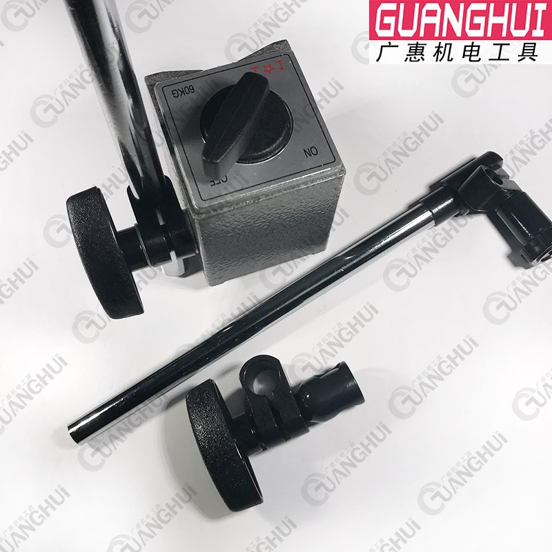 上工磁性表座活动立柱球形万向柔性万向磁力座60kg百分表指示表架