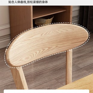实木餐椅家用靠背餐桌椅子餐厅简I约椅商用原木风吃饭凳子