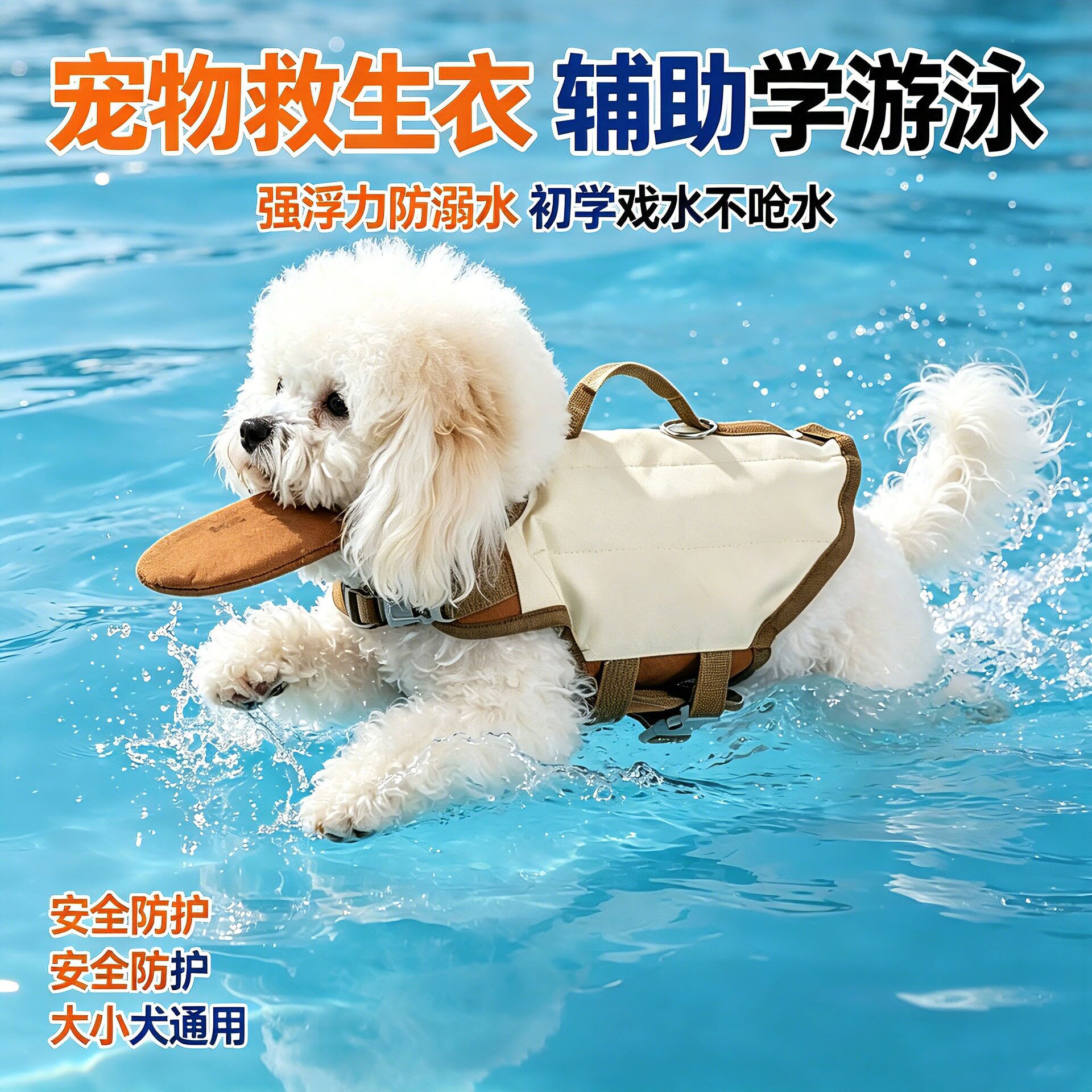 小狗狗救生衣柯基泰迪比熊法斗金毛小型犬中型大型犬宠物游泳衣服