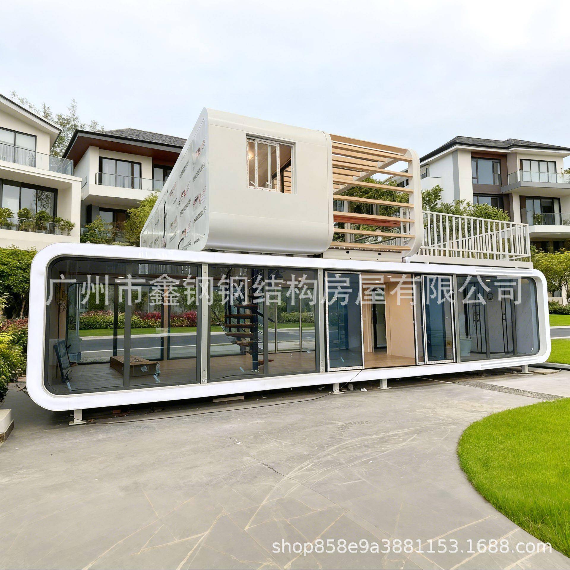 苹果仓移动房成品三房阳光房模块建房民宿太空舱苹果舱佛山厂家