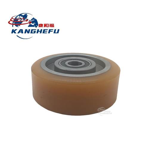 托盘搬运车SWE140叉车配件聚氨酯驱动轮5孔平衡轮辅助轮子