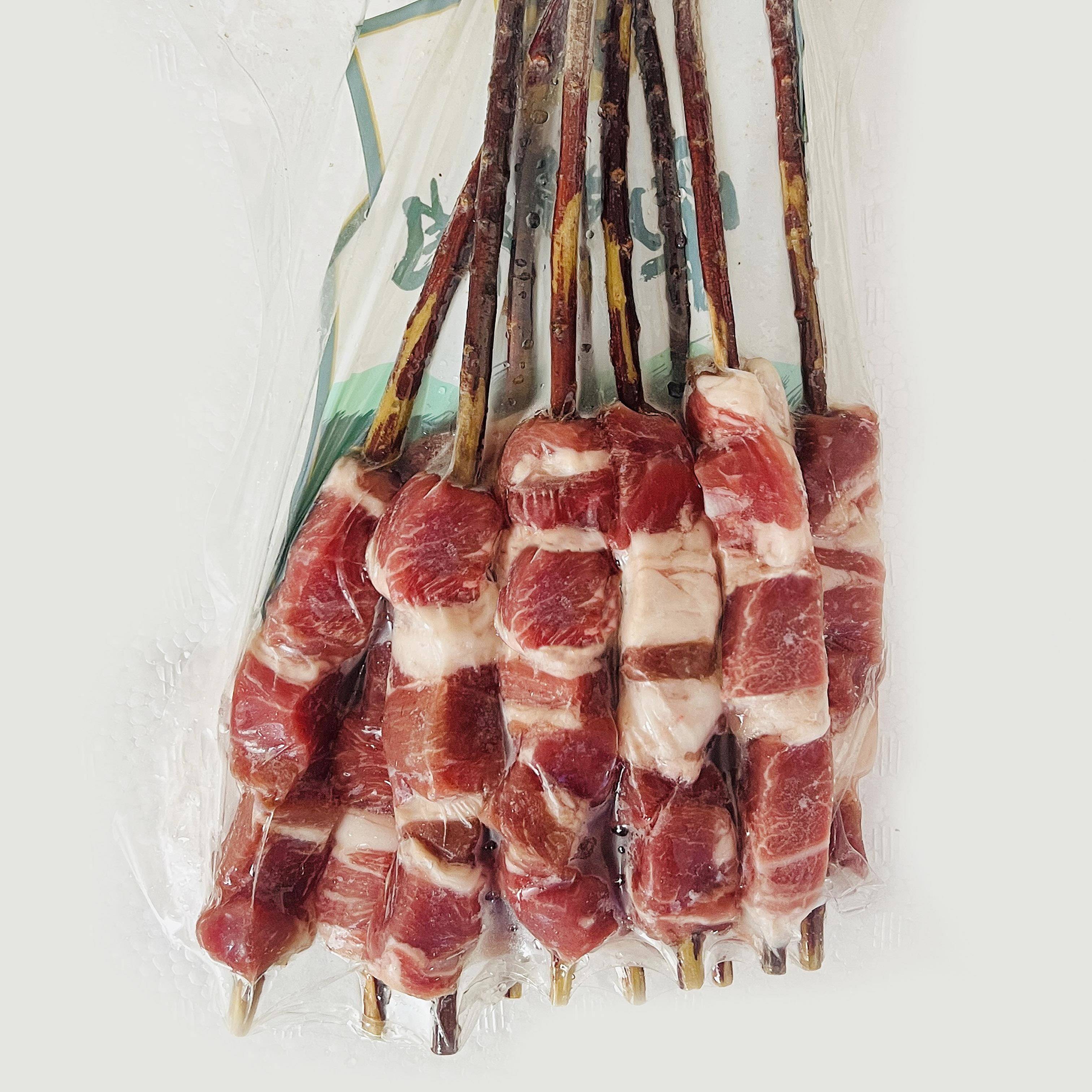 新品佳蒙缘红柳羔羊肉串新鲜烧烤食材红柳枝羊肉串羊肉大串商用冷