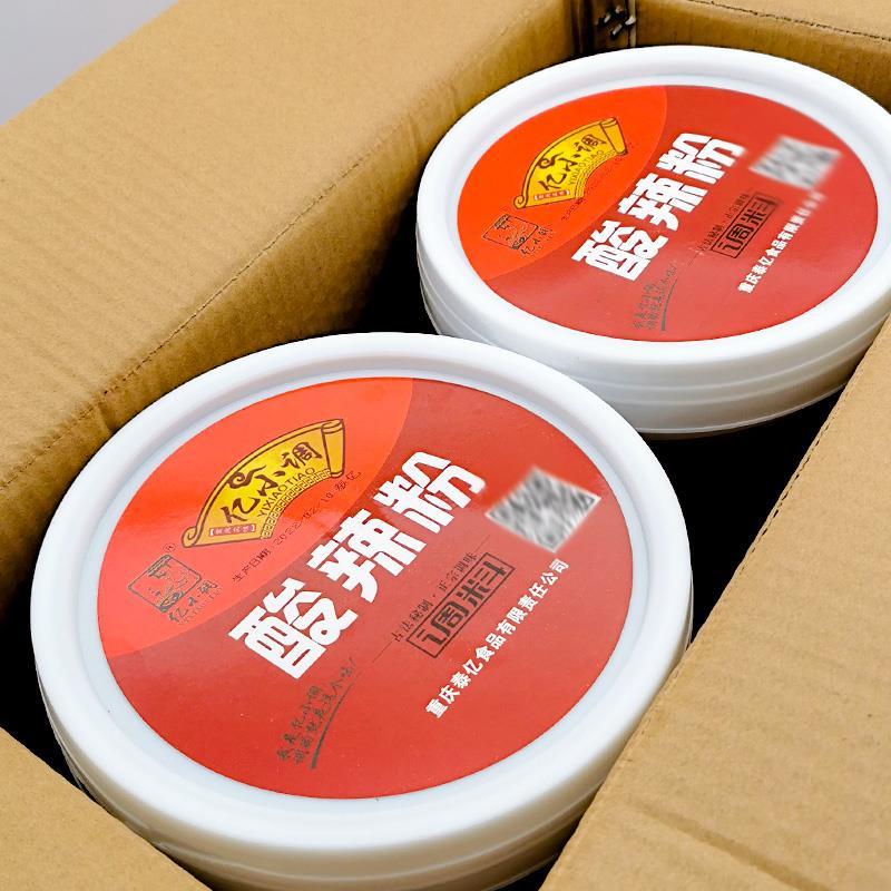 亿小调酸辣粉调料3.5kg桶装餐饮开店食堂用酸辣面米线调料佐包邮