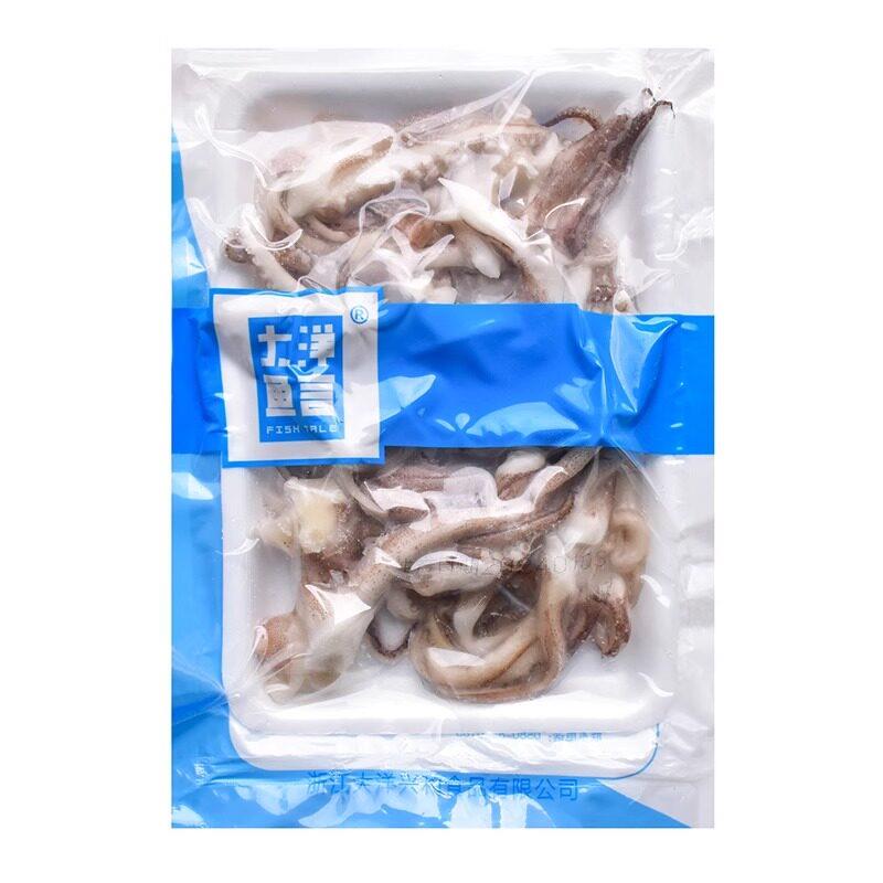 新品大洋鱼言冻鱿鱼须冷冻半成品火锅铁板烧烤串串鱿鱼食材油炸小
