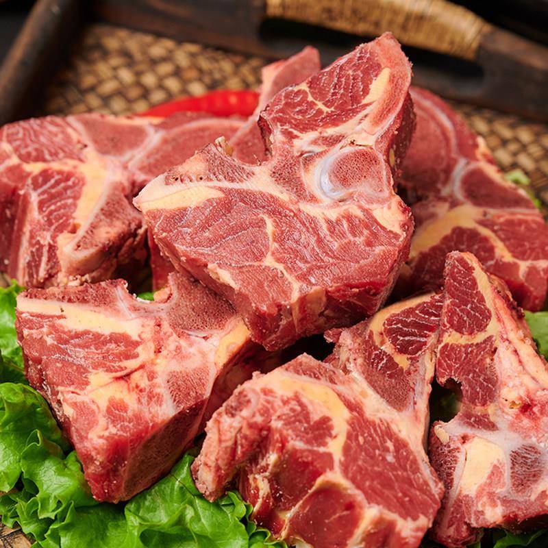 新品牛脖骨新鲜牛脊骨牛骨头冷冻带肉多肉牛蝎子火锅生牛肉牛排骨
