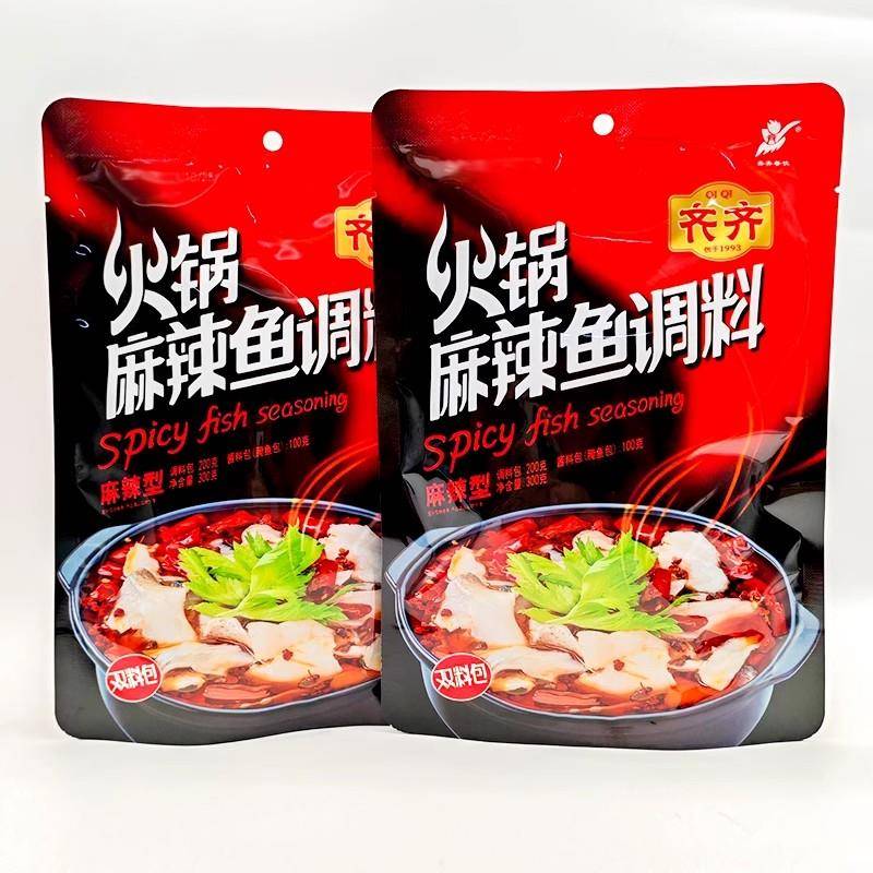 重庆齐齐火锅麻辣鱼调料300g袋装家用烤鱼水煮鱼底料火锅鱼料餐饮
