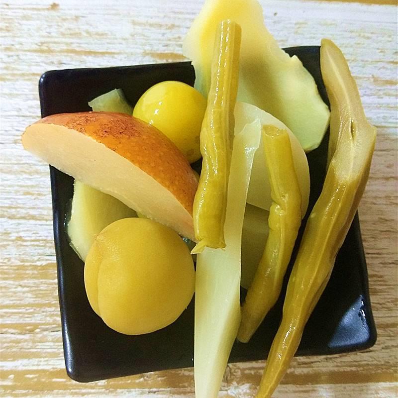 900克广西玉林兴业特产城隍酸料酸嘢萝卜李子椰菜木瓜沙梨
