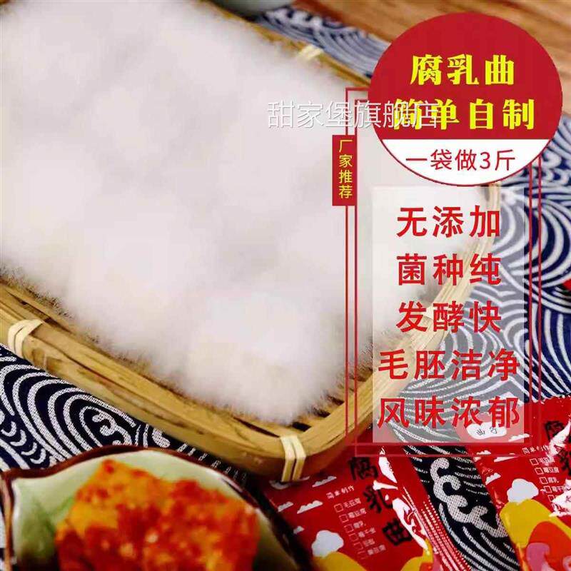 曲子腐乳曲粉自制长白毛臭