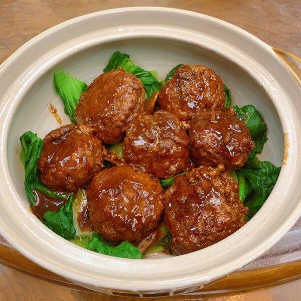 新品清真狮子头5斤/红烧丸子四喜丸子炖菜卤菜饭店食堂冷冻商用食