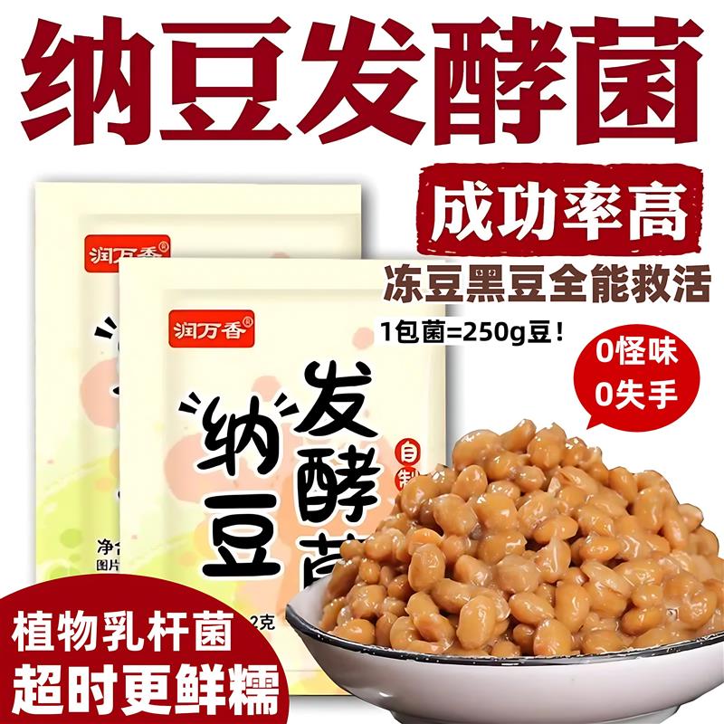纳豆发酵菌发酵食用纳豆发