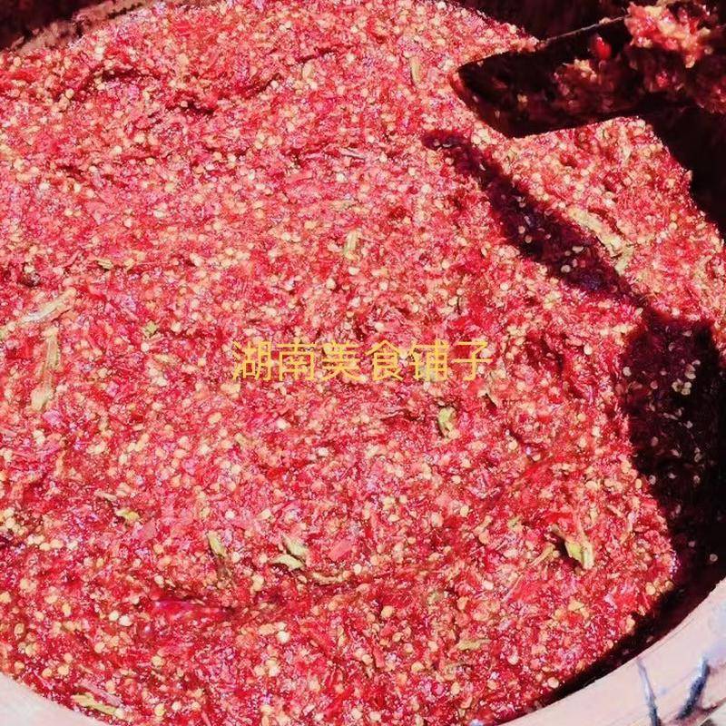 湖南特产双峰永丰辣酱农家纯手工晒酱刀豆地蚕麦子酱500克瓶装
