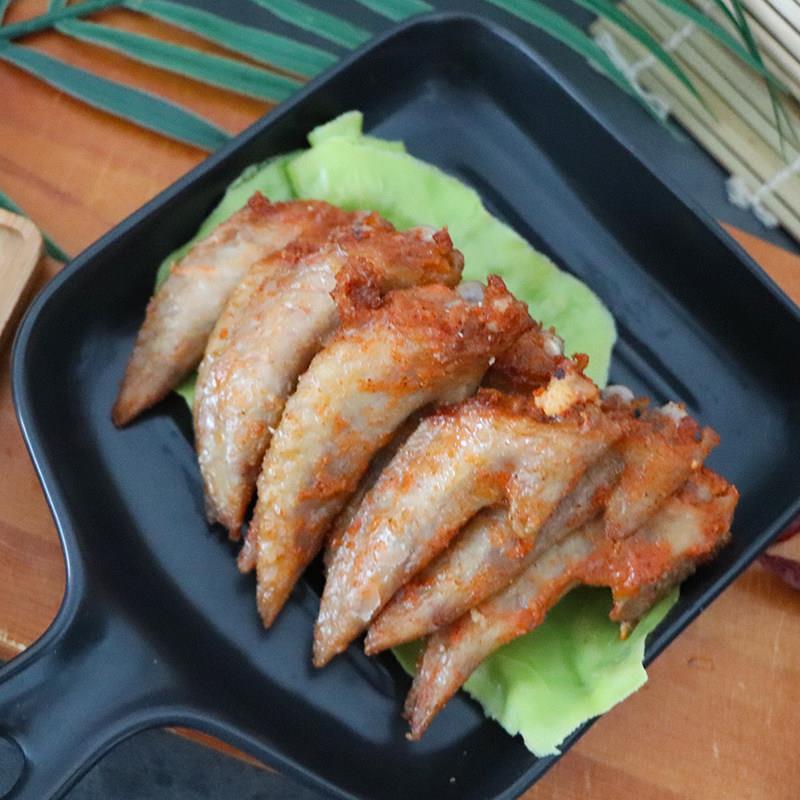 新品泰森全熟卤辣风味鸡翅尖商用冷冻鸡尖烧烤油炸小吃鸡翅预制菜