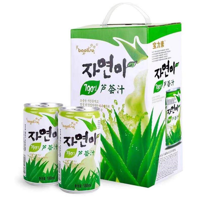 韩国饮料宝力素芦荟汁芒果