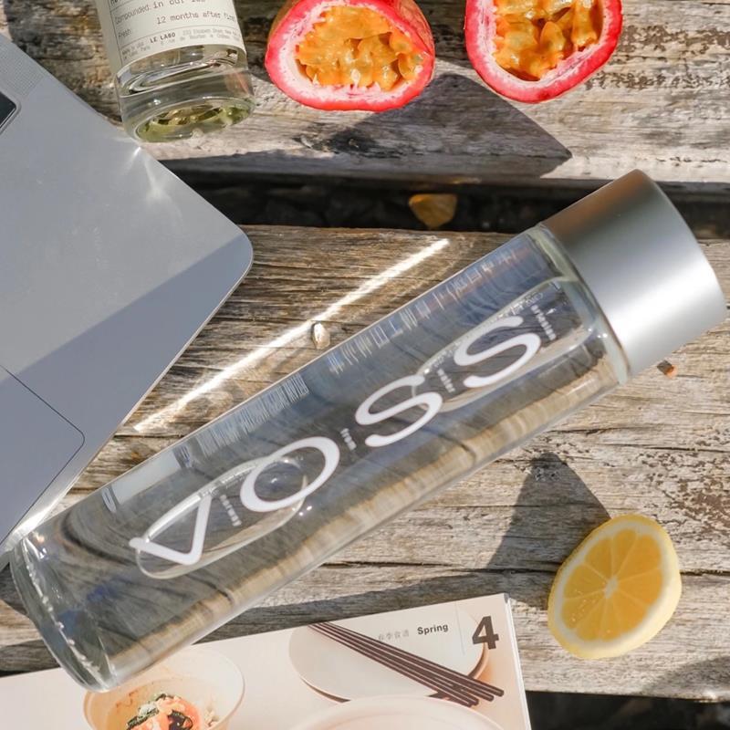 voss矿泉水375ml玻璃瓶挪