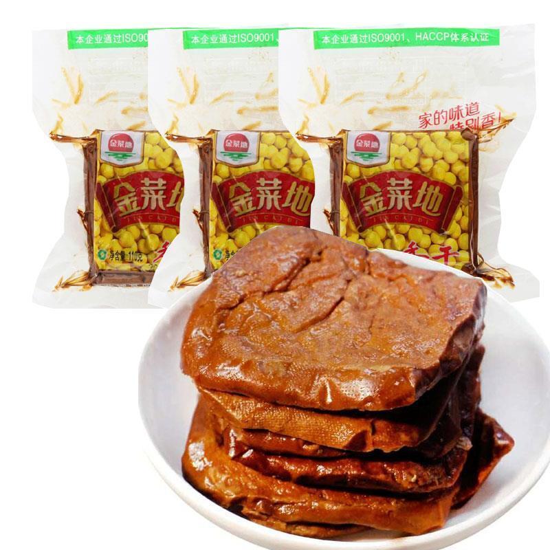 金菜地110g香干*20袋软香干即食茶干炒菜豆腐干安徽黄池特产包邮