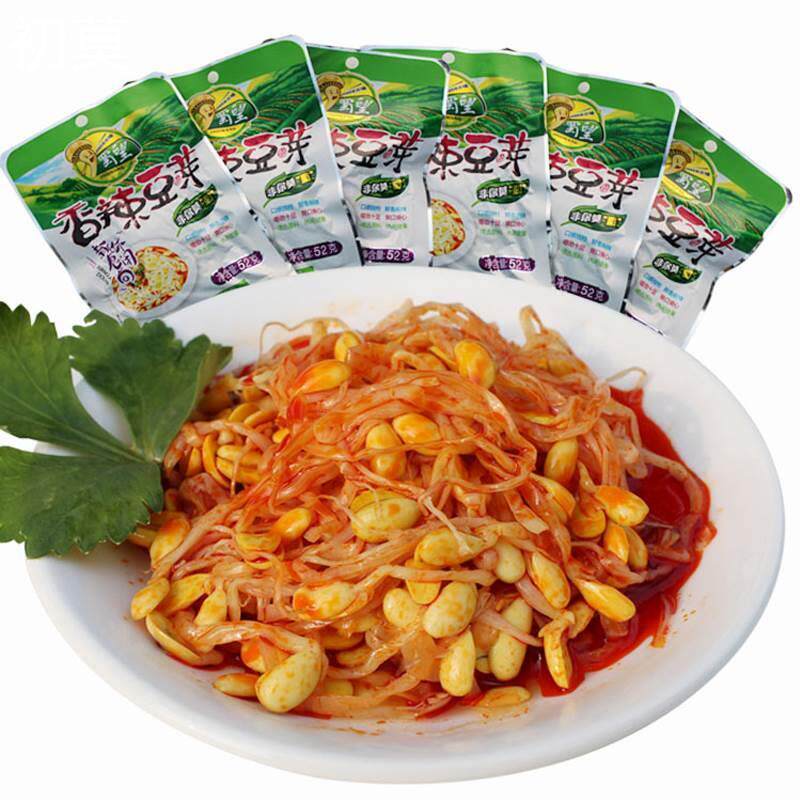 蜀望香辣豆芽下饭菜四川特色开胃菜即食泡菜咸菜52菜小包装零食