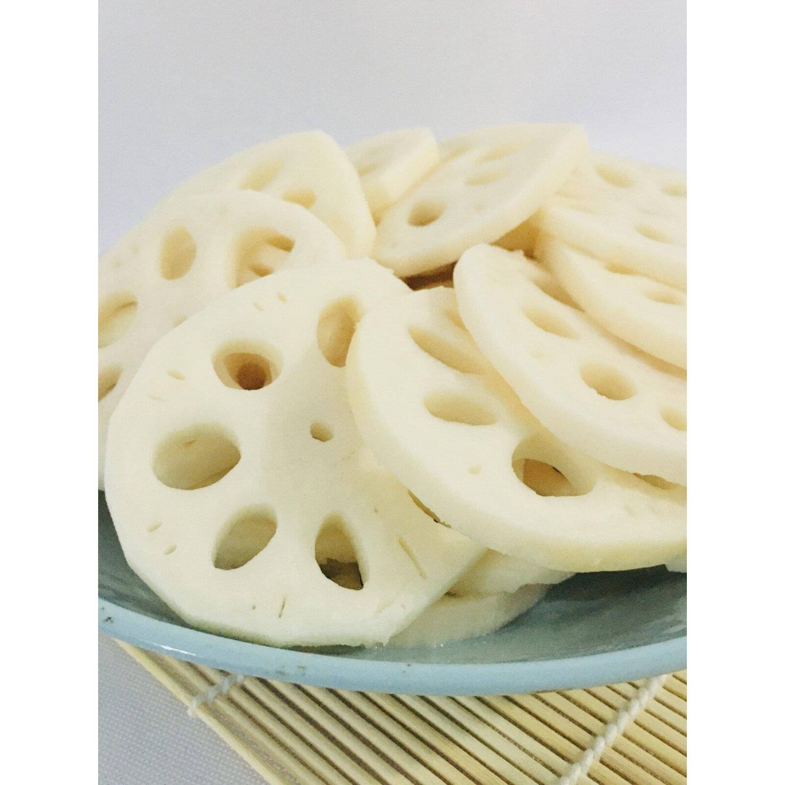 新品湖北特产新鲜清水莲藕片2500g凉拌火锅麻辣烫冒菜串油炸餐饮