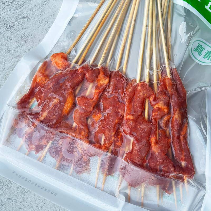 新品烈火牛肉串商用冷冻半成品油炸铁板烧烤专用食材内蒙古烤肉串
