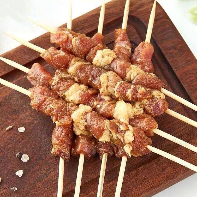 新品正宗新鲜羊肉串30串纯羊肉大串烤串炸串半成品商用串串团建烧
