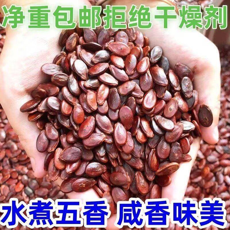 内蒙古厚道农小二红瓜子新货薄皮红皮西瓜子蒸汽五香味熟瓜子咸味