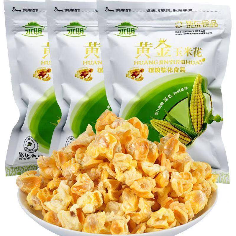 永明黄金玉米豆蛋花奶油味爆米花180g袋装零食紫东休闲食品火锅店