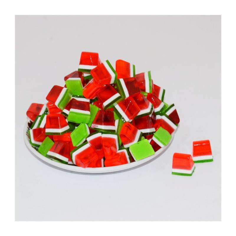 5斤大袋德国口味橡皮糖果酸甜西瓜片油皮QQ果汁水果软糖批罐散装