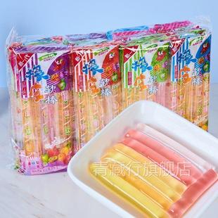 水果味果汁果冻条长条状果冻布丁棒棒碎冰冰儿童休闲小零食品