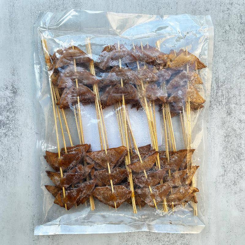 新品湘其玉鲜卤虎皮豆干小串商用半成品豆腐干素鸡串烧烤食材