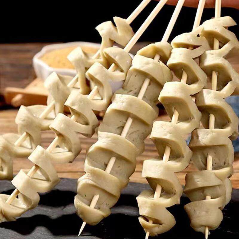 极速烧烤面筋串40克商用纯手工大面筋串夜市网红大面筋半成品小吃