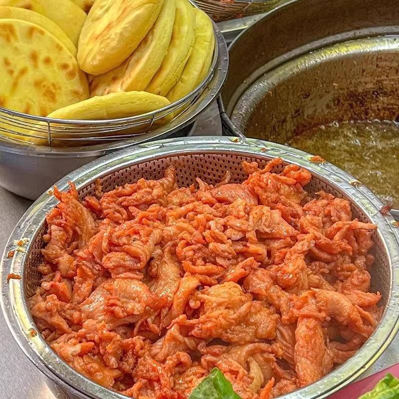 新品邹阿辉无签里脊肉片串商用油炸铁板手抓饼肉夹馍配料专用鸡柳
